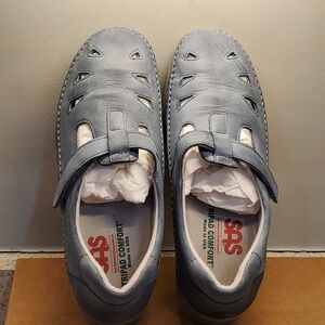 SAS Tripad Comfort Blue Roamer Mary Jane‎ T-Strap Shoes Womens 8.5 W Made in USA
